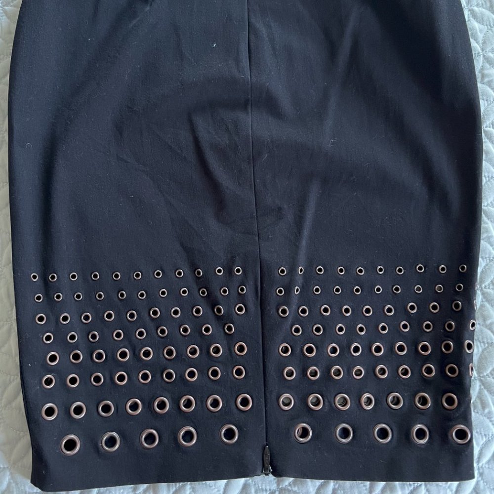 Robert Rodriguez pencil black skirt embellished with studs